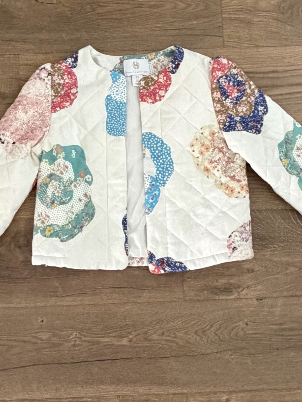 House of Harlow 1960 Floral Patchwork Quilted Bomber Jacket Cottagecore Small - Picture 4 of 11